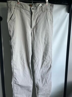 Carhartt Men's Light Beige Straight-Leg Cargo Pants